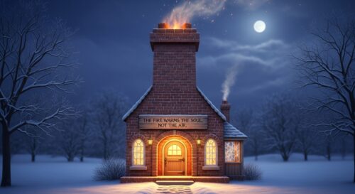 「暖炉のような家 ― 炎が温めるのは、空気ではなく「心」 ―」が導く、現代人が本当に求める幸福論