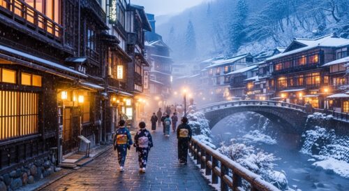 Explore Ginzan Onsen Architecture and the Charm of Taisho Era Wooden Ryokan